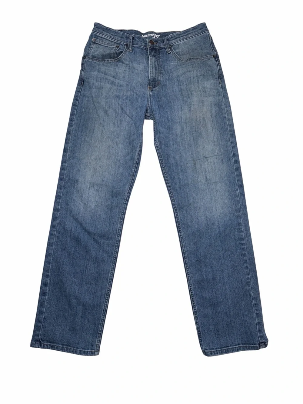 Wrangler Men's Blue Jeans Regular Fit Size W32 Straight Cowboy Rodeo Western